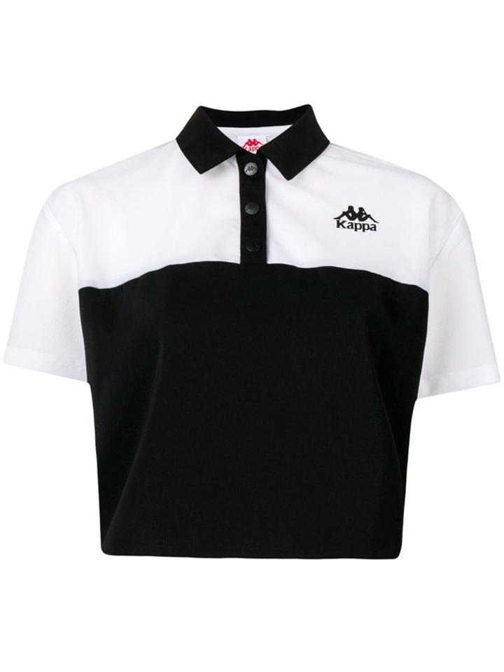 Kappa Colour Blocked Polo Shirt - Black
