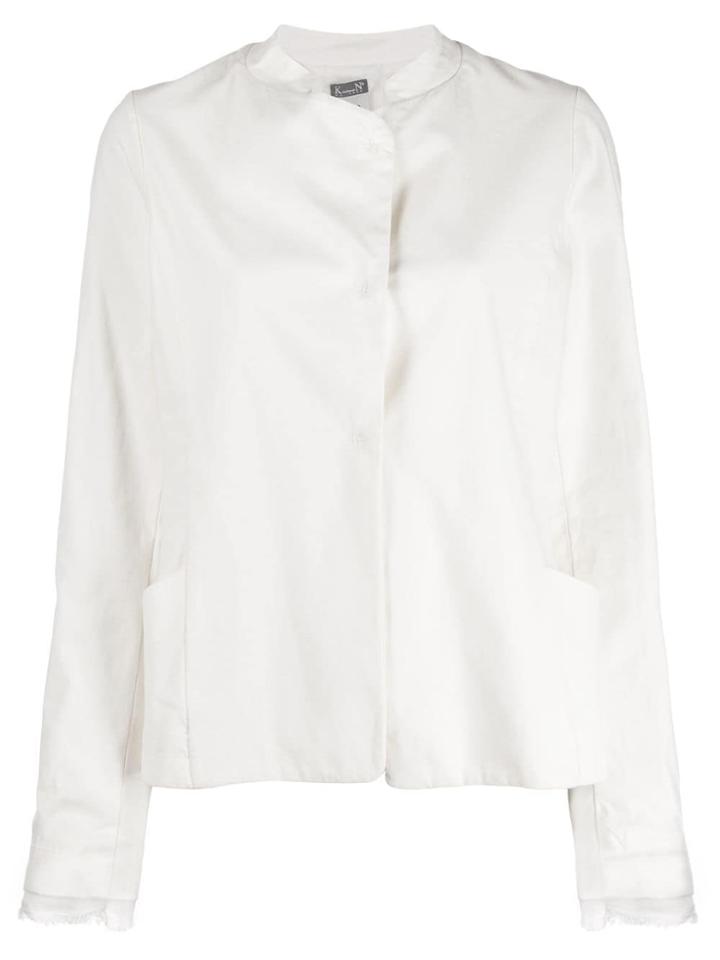 Kristensen Du Nord Band Collar Shirt - Neutrals