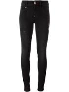 Philipp Plein 'abalistes' Skinny Jeans, Women's, Size: 25, Black, Cotton/spandex/elastane