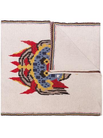 Kirin Peggy Gou Hateae Jacquard Wool Scarf - White