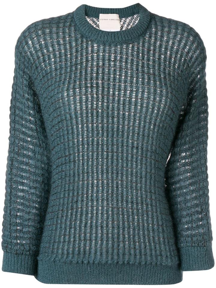 Stephan Schneider Loose Knit Top - Blue