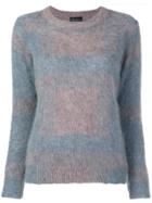 Roberto Collina Fuzzy Knit Sweater - Blue