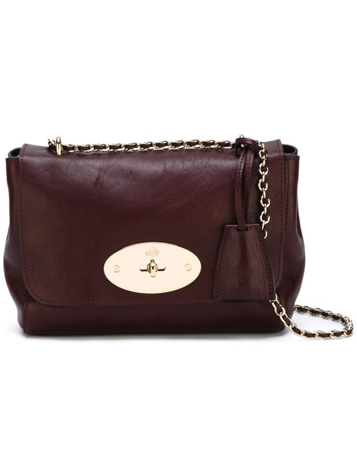Mulberry 'lily' Crossbody Bag - Pink & Purple