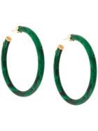 Gas Bijoux Caftan Hoop Earrings - Green