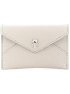 Alexander Mcqueen Skull Flap Wallet - Nude & Neutrals