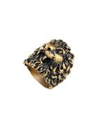 Gucci Ring With Lion Head - Gold