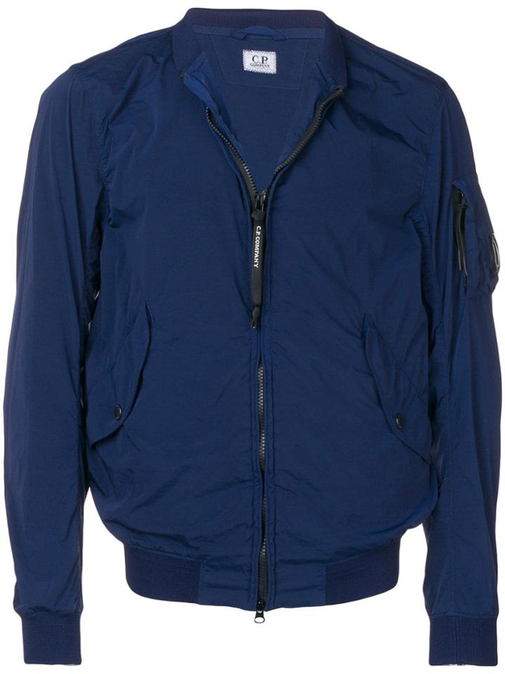 Cp Company Nycra Lens Bomber Jacket - Blue