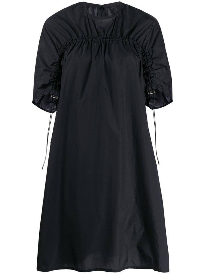 Ujoh Ruched Detail Dress - Black