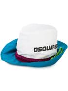 Dsquared2 Logo Print Bucket Hat - Blue