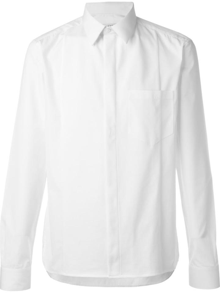 Givenchy Seam Detail Shirt, Men's, Size: 39, White, Cotton