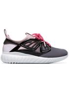 Sophia Webster Pink Fly Butterfly Embellished Leather Sneakers - Black