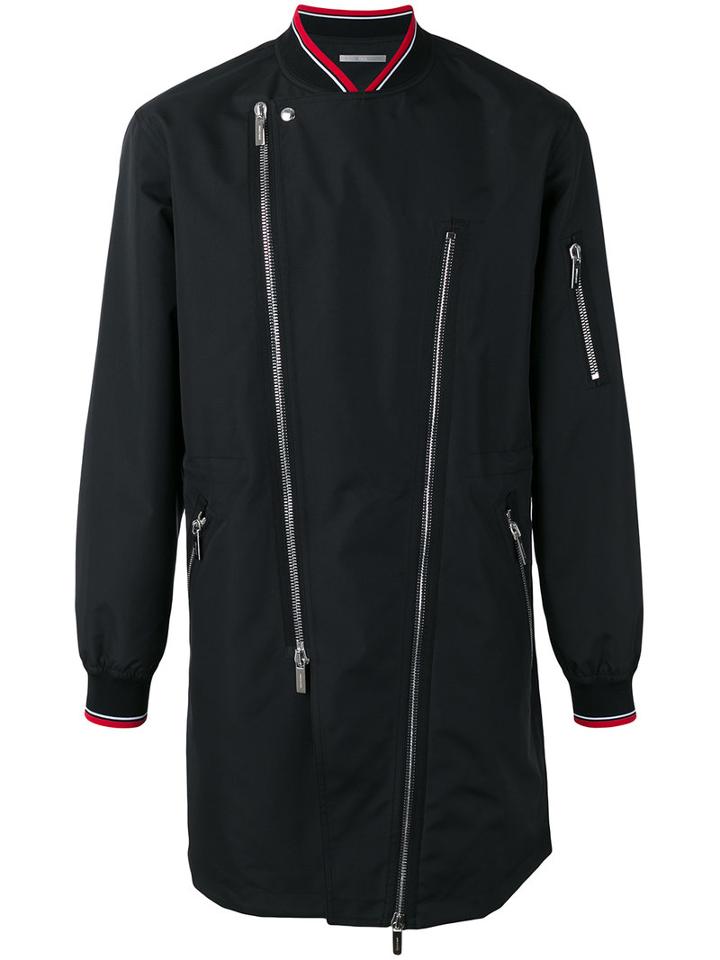 Dior Homme Asymmetric Zip Jacket, Men's, Size: 50, Black, Cotton
