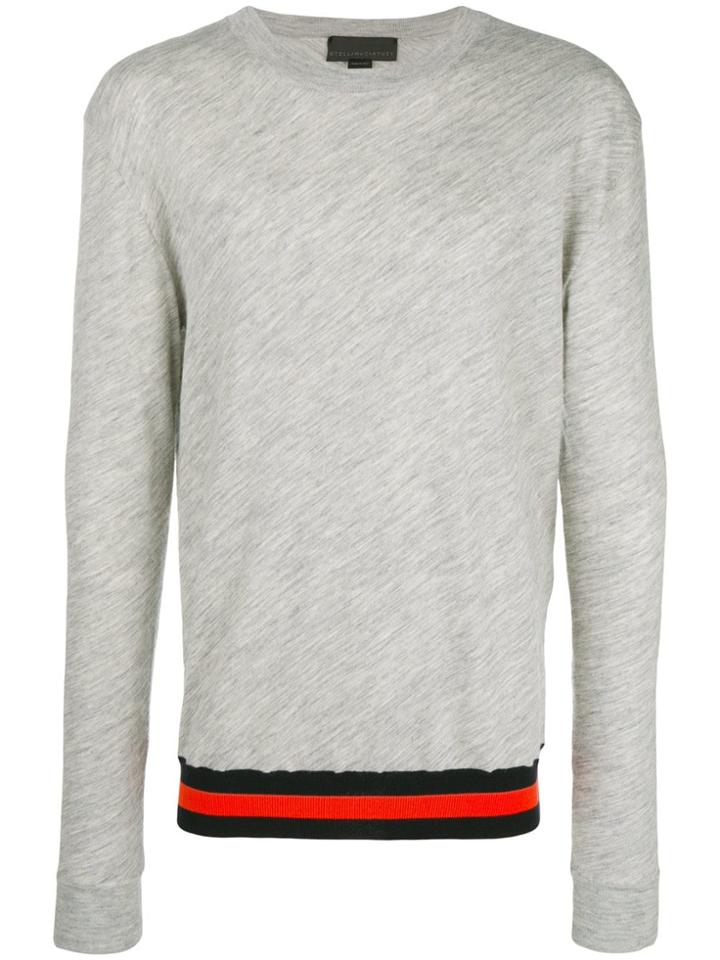 Stella Mccartney Striped Knit Sweater - Grey