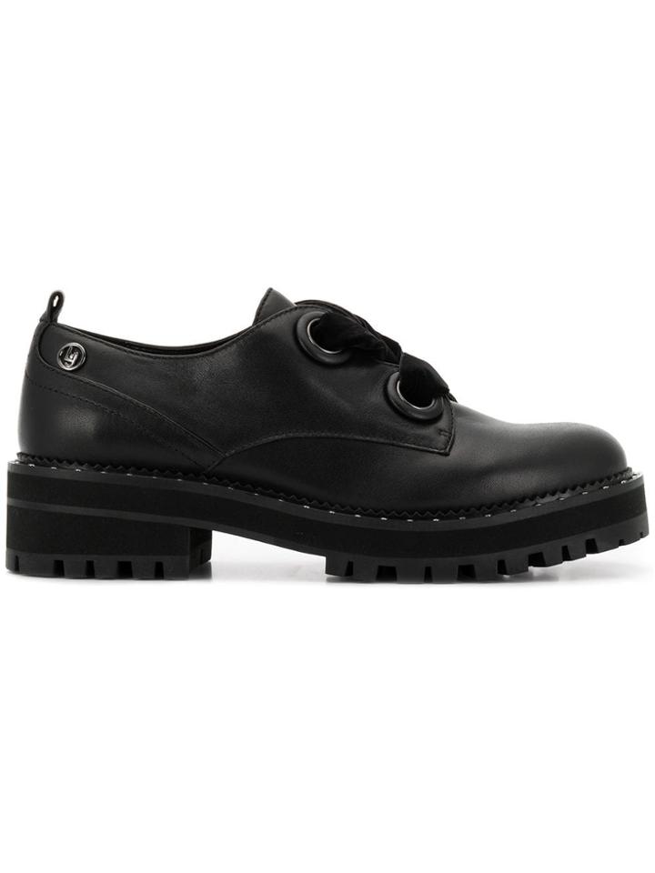 Liu Jo Pink Lace-up Shoes - Black
