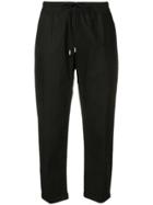 Gentry Portofino Slim Fit Cropped Trousers - Black