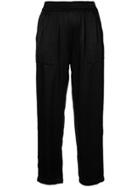 Raquel Allegra Elasticated Waist Cropped Trousers - Black