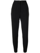 Dolce & Gabbana High-waisted Trousers, Women's, Size: 42, Black, Virgin Wool/spandex/elastane