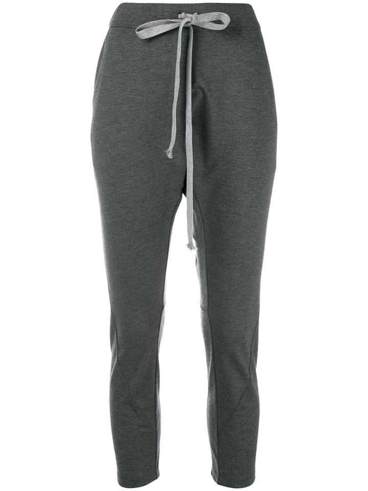 Irina Schrotter Cropped Track Trousers - Grey