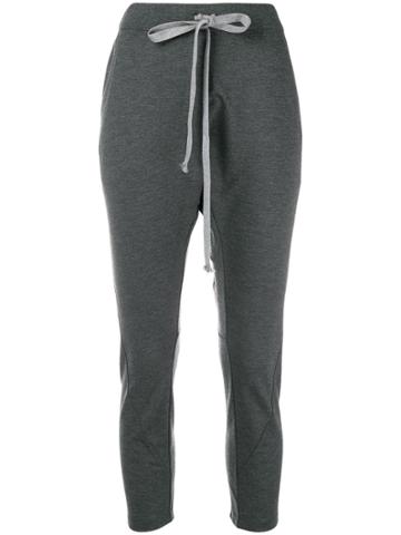 Irina Schrotter Cropped Track Trousers - Grey