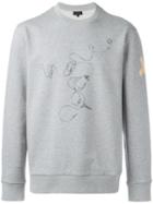 Lanvin Lanvin X Cédric Rivrain Headphones Sweatshirt, Men's, Size: Xl, Grey, Cotton