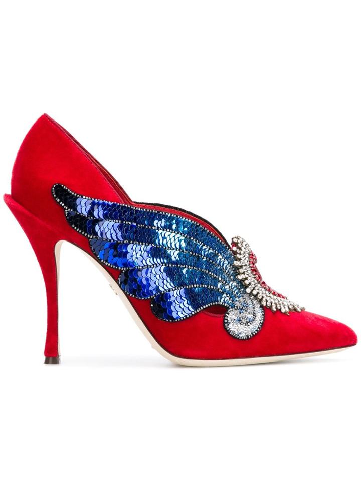 Dolce & Gabbana Love Heart Pumps - Red