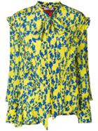 Preen Line Yasmine Bow Tie Floral Blouse - Yellow & Orange