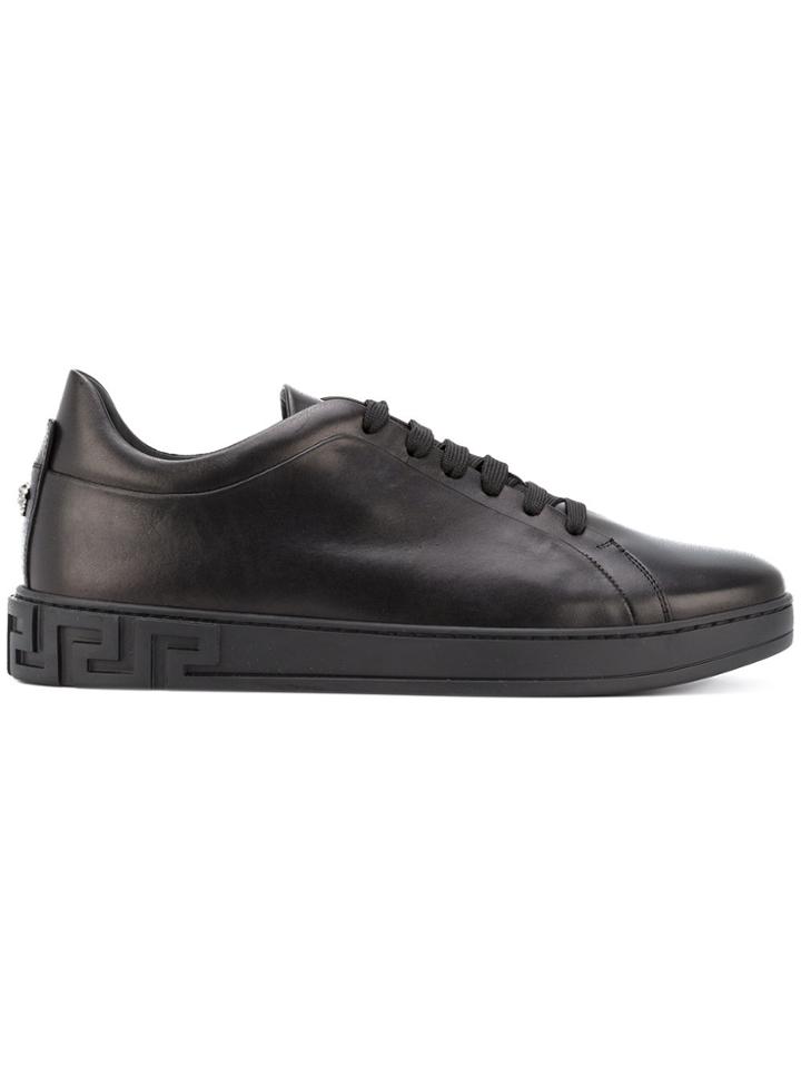 Versace Monotone Low-top Sneakers - Black