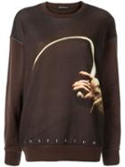 Undercover Hand Print Sweatshirt - Brown