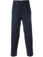 Société Anonyme 'deep Chino' Trousers, Men's, Size: 48, Blue, Cotton