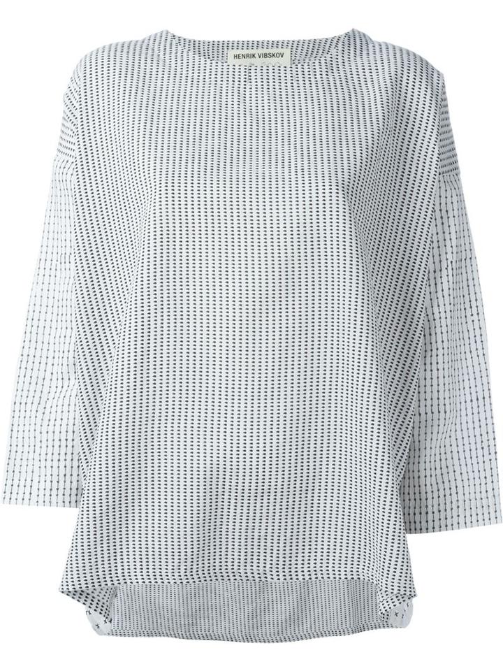 Henrik Vibskov Acacia Blouse, Women's, Size: M, White, Cotton