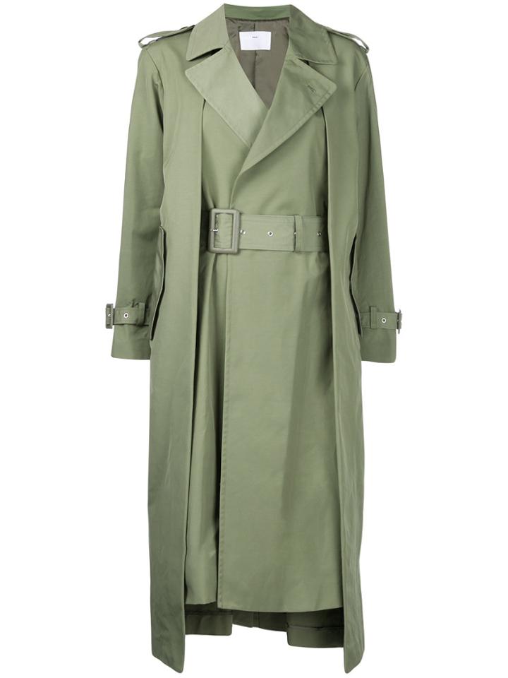 Toga Pulla Boxy Trench Coat - Green