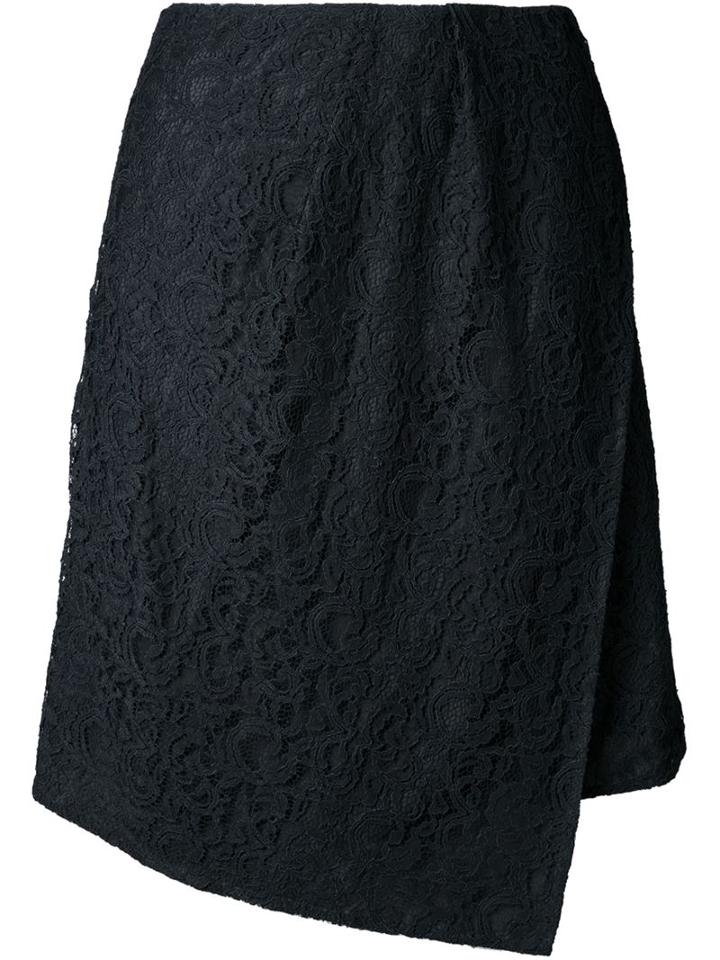 Carven Lace Wrap Skirt, Women's, Size: 40, Polyamide/viscose