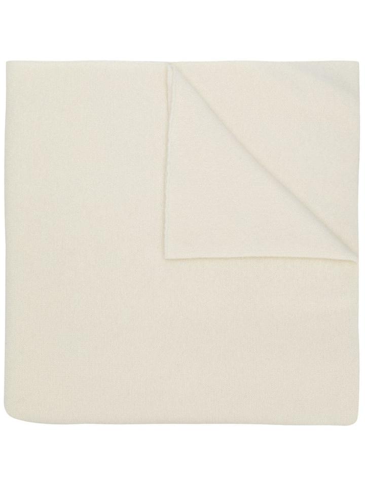 Holland & Holland Long Cashmere Scarf - White