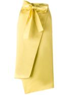 Rochas Drawstring Asymmetric Skirt, Women's, Size: 44, Polyester