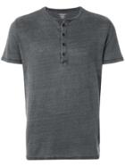Majestic Filatures Short-sleeve Fitted Top - Grey