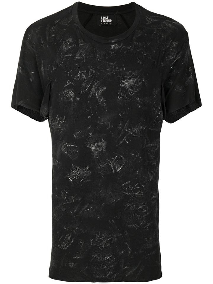 Lost & Found Ria Dunn Stain Effect T-shirt - Black