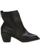 Guidi Distressed Open Toe Booties