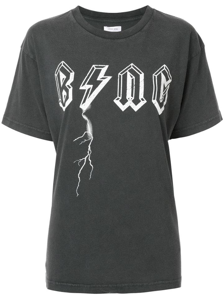 Anine Bing 'bolt' T-shirt - Grey