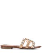 Sam Edelman Crystal Embellished Bay Sandals - Neutrals