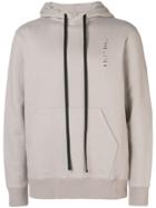 Unravel Project Drawstring Hooded Sweatshirt - Nude & Neutrals