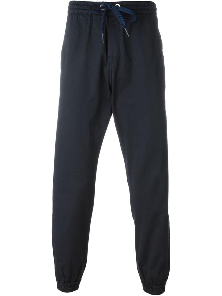 Iceberg Drawstring Track Pants, Men's, Size: 52, Blue, Cotton