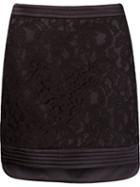 Martha Medeiros Marescot Lace Straight Skirt, Women's, Size: 42, Black, Cotton/viscose/polyamide/silk