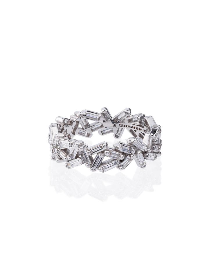 Suzanne Kalan 18k White Gold Sparkler Eternity Band