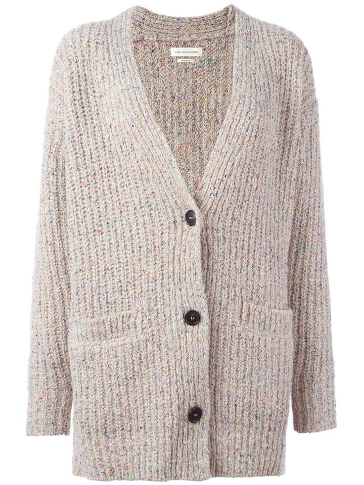 Isabel Marant Étoile 'hamilton' Cardigan, Women's, Size: 40, Grey, Acrylic/polyester/wool/spandex/elastane