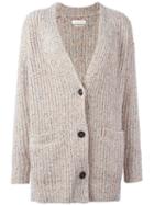 Isabel Marant Étoile 'hamilton' Cardigan, Women's, Size: 40, Grey, Acrylic/polyester/wool/spandex/elastane
