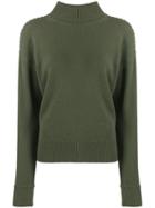 Theory Rib-knit Trimmed Jumper - Green