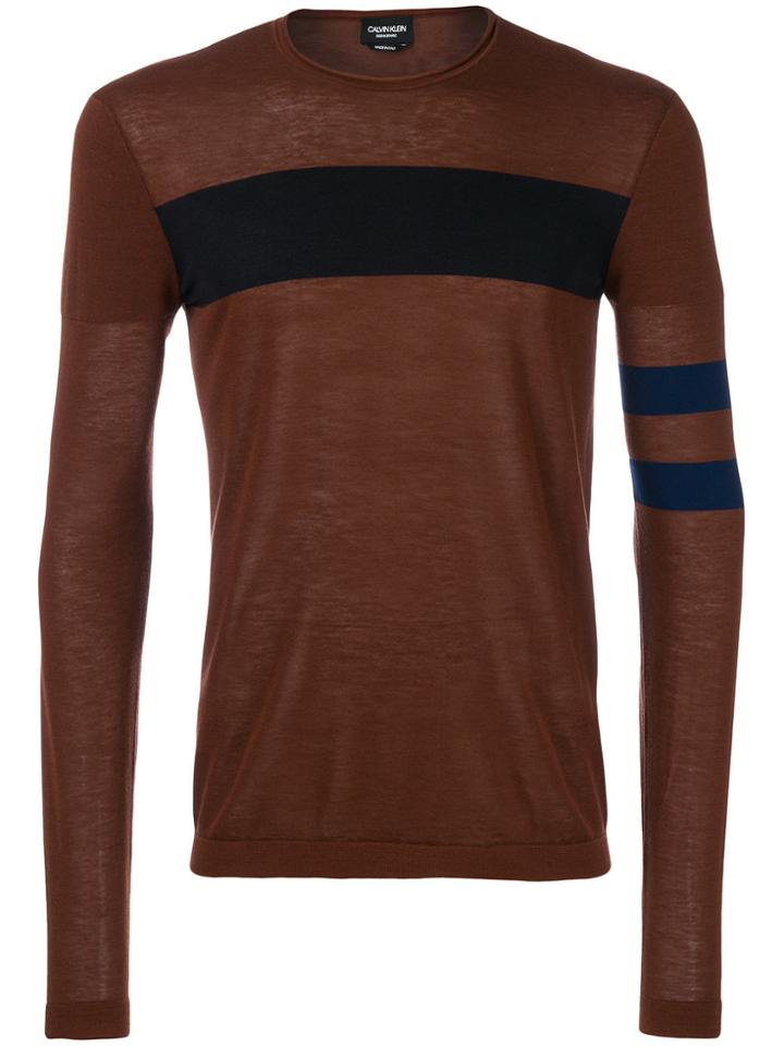Calvin Klein 205w39nyc Long Sleeved Sweatshirt - Brown