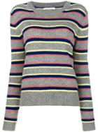 Chinti & Parker Striped Jumper - Grey