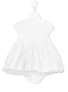 Il Gufo - Pleated Trim Dress - Kids - Silk/cotton/polyamide - 6 Mth, White
