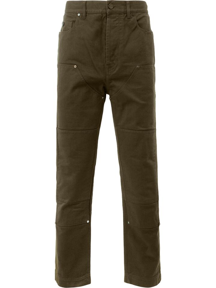 Lanvin Panelled Denim Trousers - Green